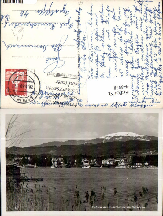 443938,Velden am Wörthersee Teilansicht m. Görlitzen Bergkulisse