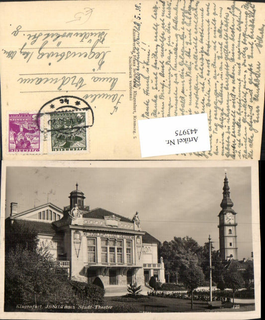 443975,Klagenfurt Jubiläums Stadt-Theater Turm pub Franz Schilcher 122