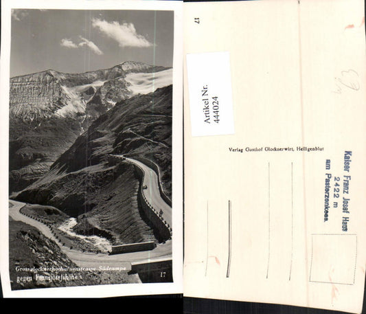 444024,Großglockner Hochalpenstraße b. Heiligenblut Südrampe Bergkulisse