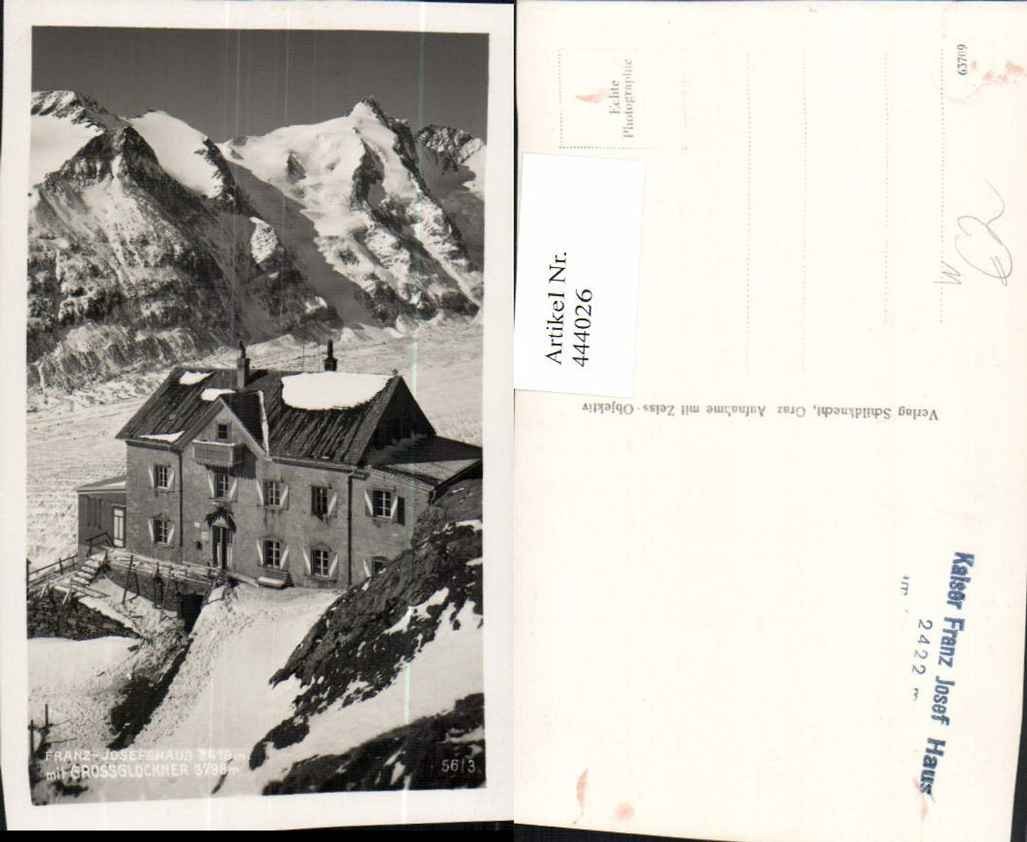 444026,Franz-Josefshaus m. Großglockner b. Heiligenblut Bergkulisse