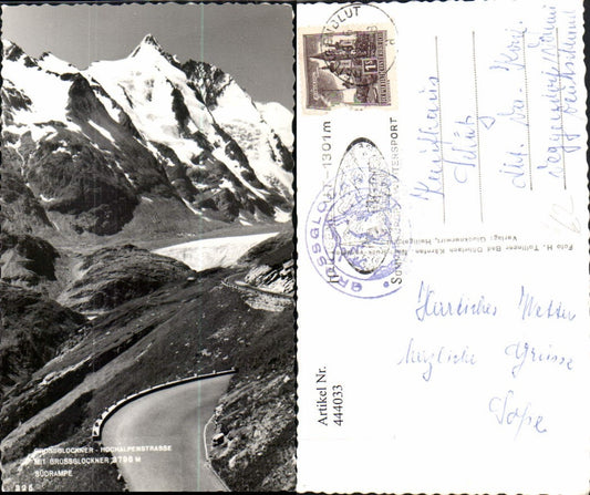 444033,Großglockner Hochalpenstraße b. Heiligenblut Südrampe Bergkulisse