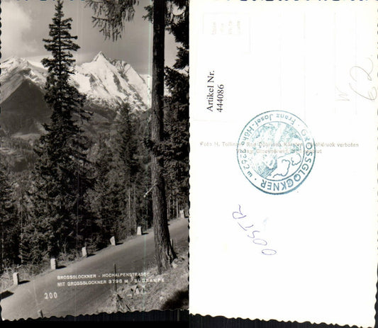 444086,Großglockner Hochalpenstraße b. Heiligenblut Südrampe Bergkulisse