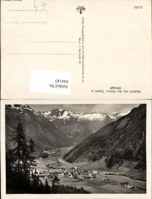 444143,Mallnitz Totale m. Hohen Tauern u. Ankogel Bergkulisse