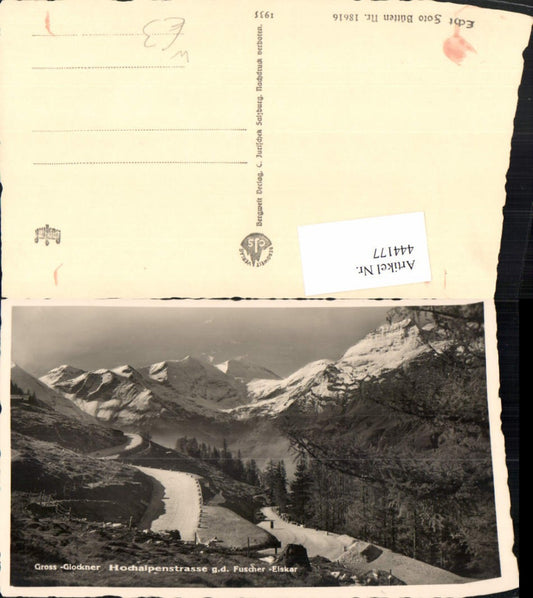 444177,Großglockner Hochalpenstraße b. Heiligenblut Fuscher-Eiskar Bergkulisse