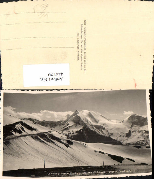 444179,Großglockner Hochalpenstraße b. Heiligenblut Fuschertörl Bergkulisse