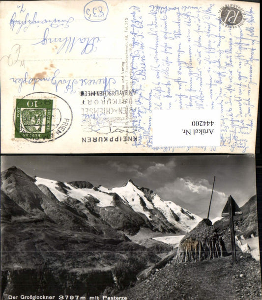 444200,Großglockner m. Pasterze b. Heiligenblut Bergkulisse
