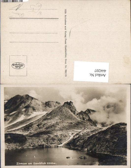 444207,Zirmsee See am Sonnblick b. Heiligenblut Bergkulisse