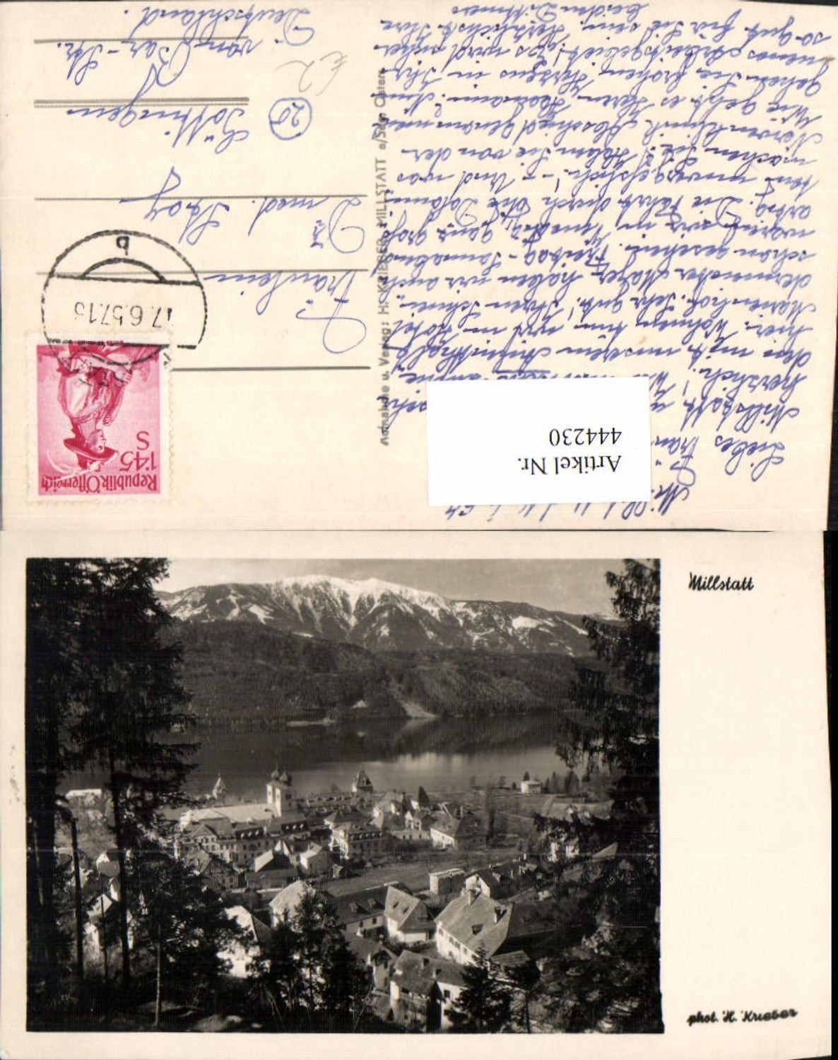 444230,Millstatt am See Totale Bergkulisse