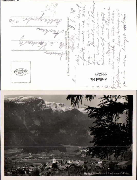 444234,Malta in Kärnten Totale m. Bartlmann Bergkulisse pub Franz Schilcher 1453