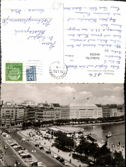 444294,Hamburg Teilansicht Alsterpavillon am Jungfernstieg