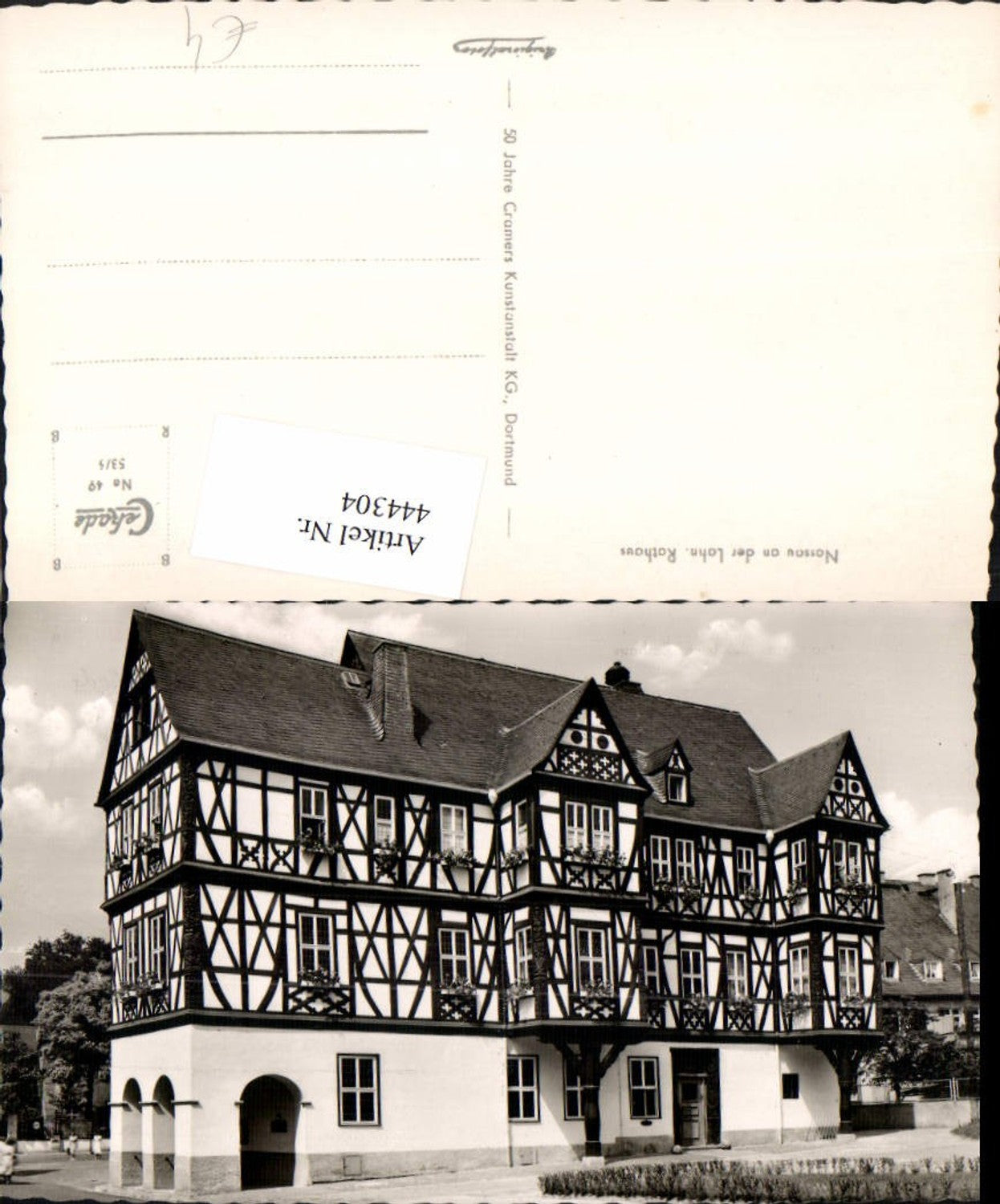 444304,Nassau an d. Lahn Rathaus Gebäude