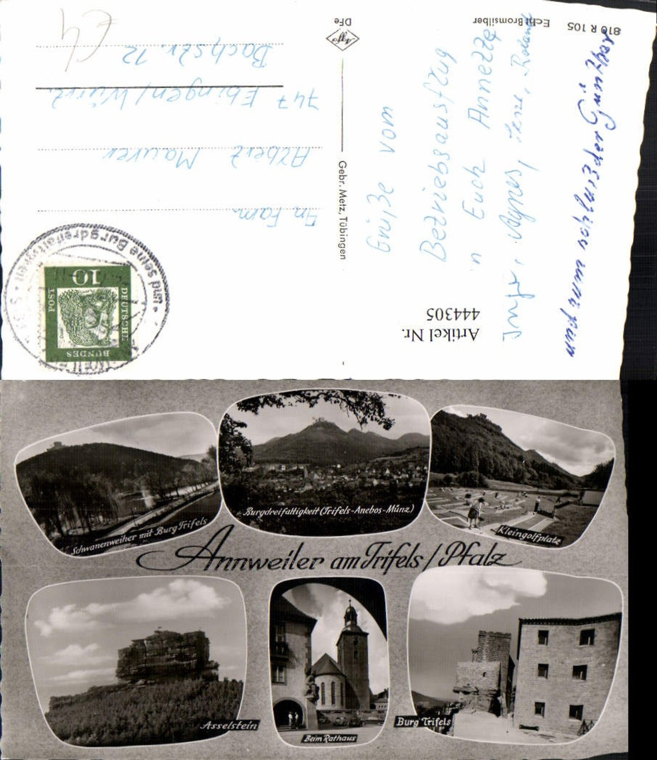 444305,Annweiler am Trifels Totale Kleingolf Asselstein Rathaus Mehrbildkarte