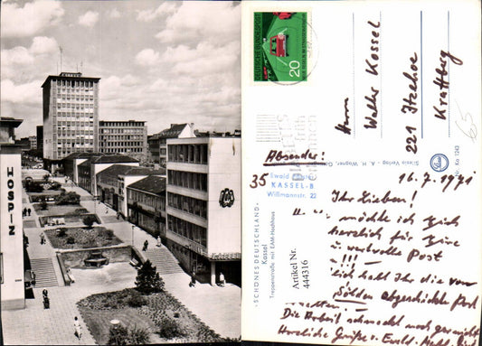 444316,Kassel Treppenstraße m. EAM-Hochhaus