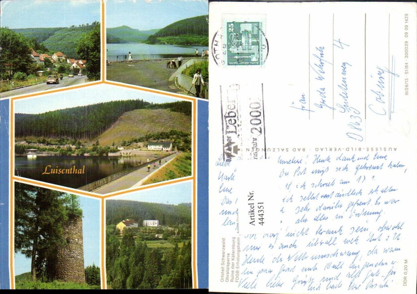 444351,Luisenthal Ohratalsperre Ruine Erholungsheim Mehrbildkarte