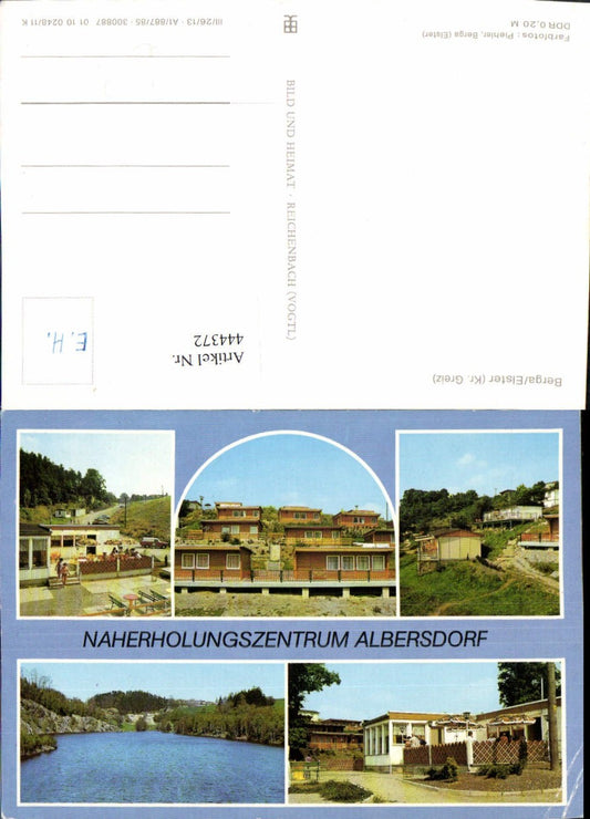 444372, Berga an der Elster, Albersdorf Recreation Center, multi-view map, VEB