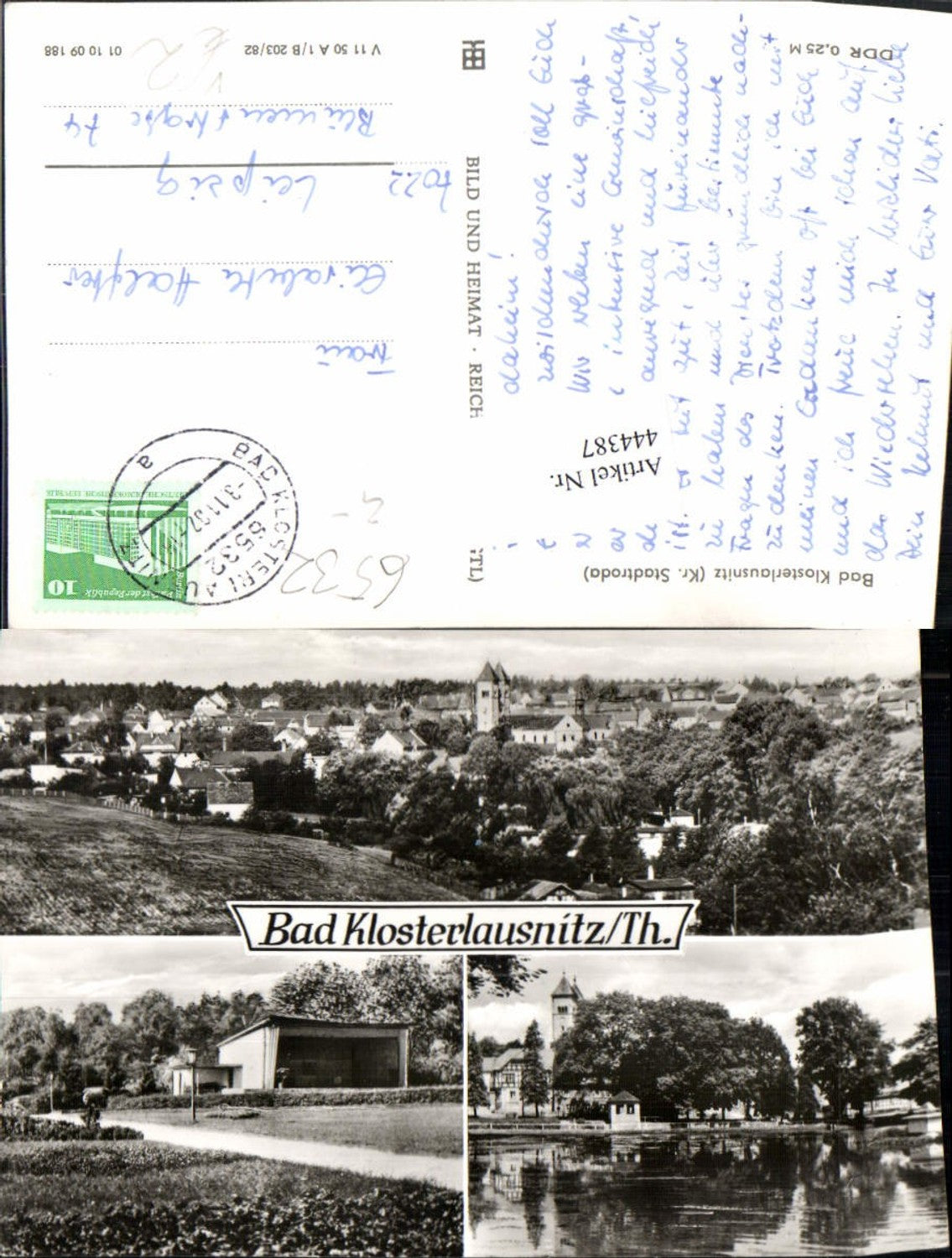 444387, Bad Klosterlausnitz Total spa park multi-view map pub VEB