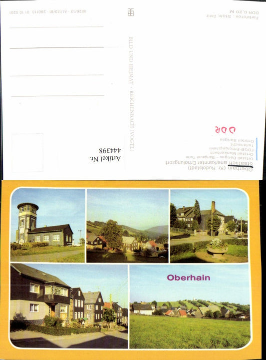 444398, Oberhain Barigau Mankenbach Partial views Multi-view map pub VEB