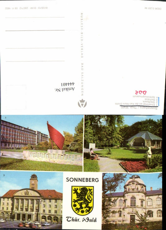 444401, Sonneberg Memorial, City Park, Town Hall, Toy Museum, Multi-view map