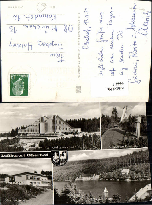 444411, Oberhof Interhotel Panorama Schanze Reservoir Multi-image map
