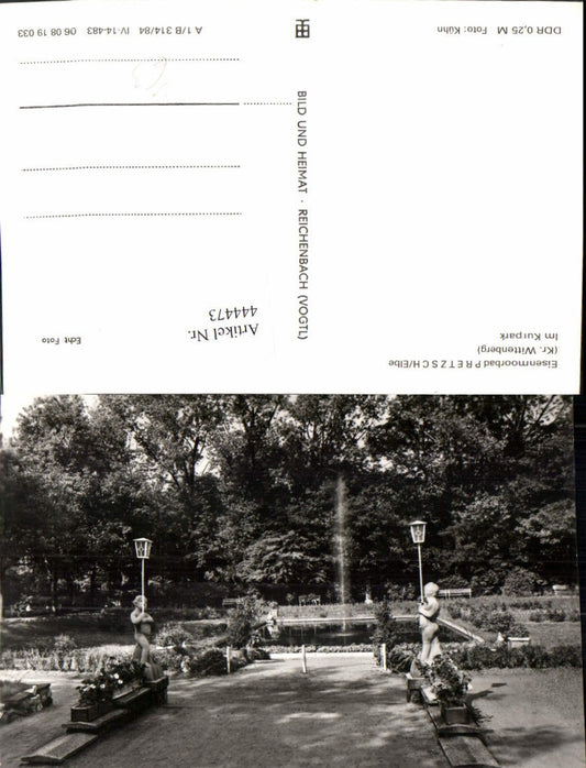 444473,Bad Pretzsch an d. Elbe Kurpark Brunnen pub VEB