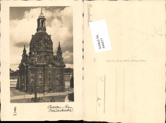 444477,Dresden Dom Frauenkirche Kirche pub E. Reupert Handarbeit 730