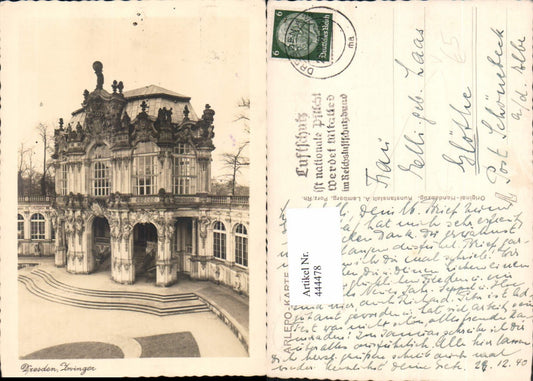444478,Dresden Zwinger pub Handabzug Arlepo-Karte