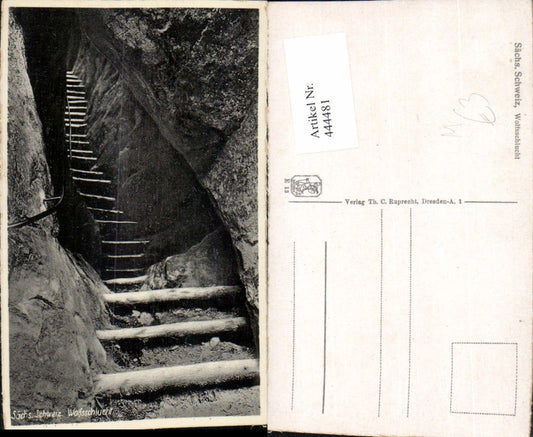 444481,Sächsische Schweiz Wolfsschlucht b. Rathen