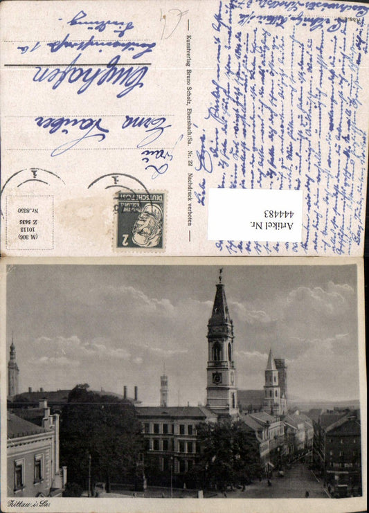 444483,Zittau Teilansicht Türme