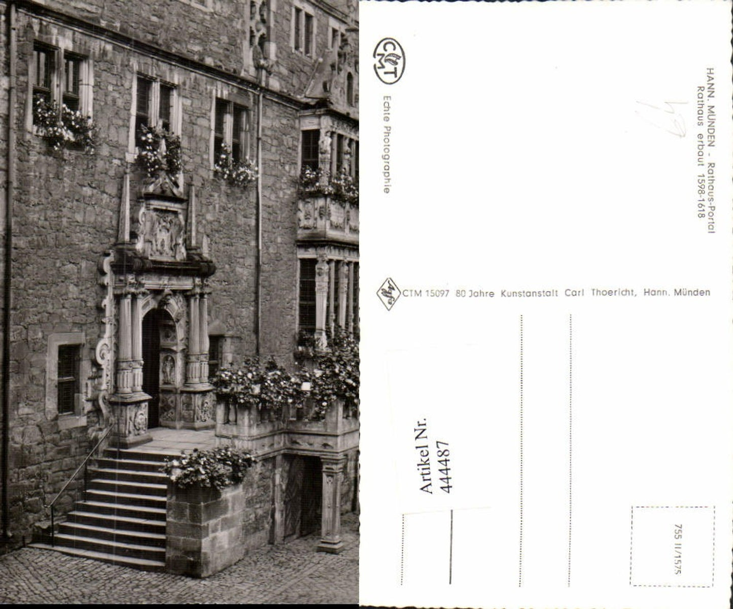 444487,Hannoversch Münden Rathaus Portal