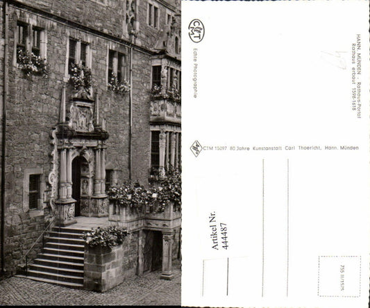 444487,Hannoversch Münden Rathaus Portal