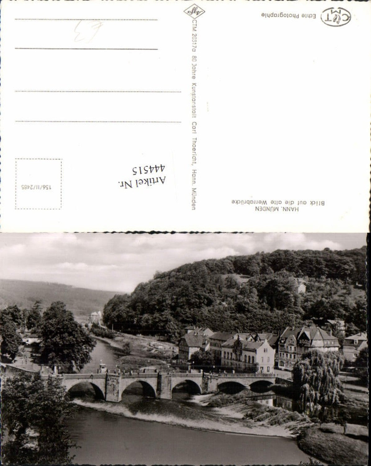 444515,Hannoversch Münden Blick auf die alte Werrabrücke Brücke