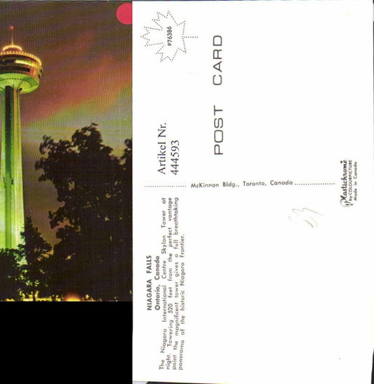 444593,Turm Niagara Falls Ontario Canada International Centre Skylon Tower