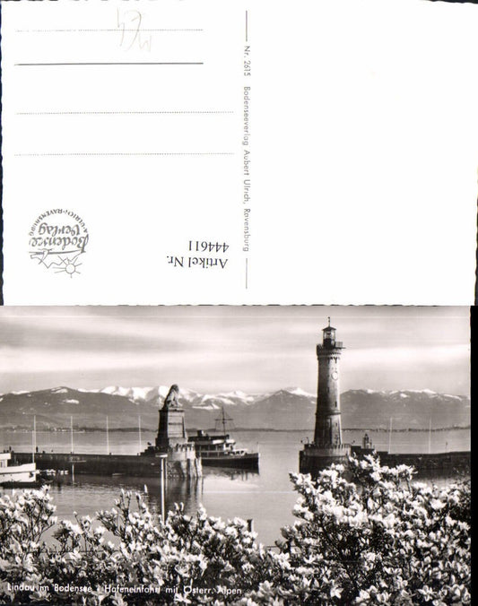 444611,Leuchtturm Lindau i. Bodensee Hafeneinfahrt Schiff Dampfer