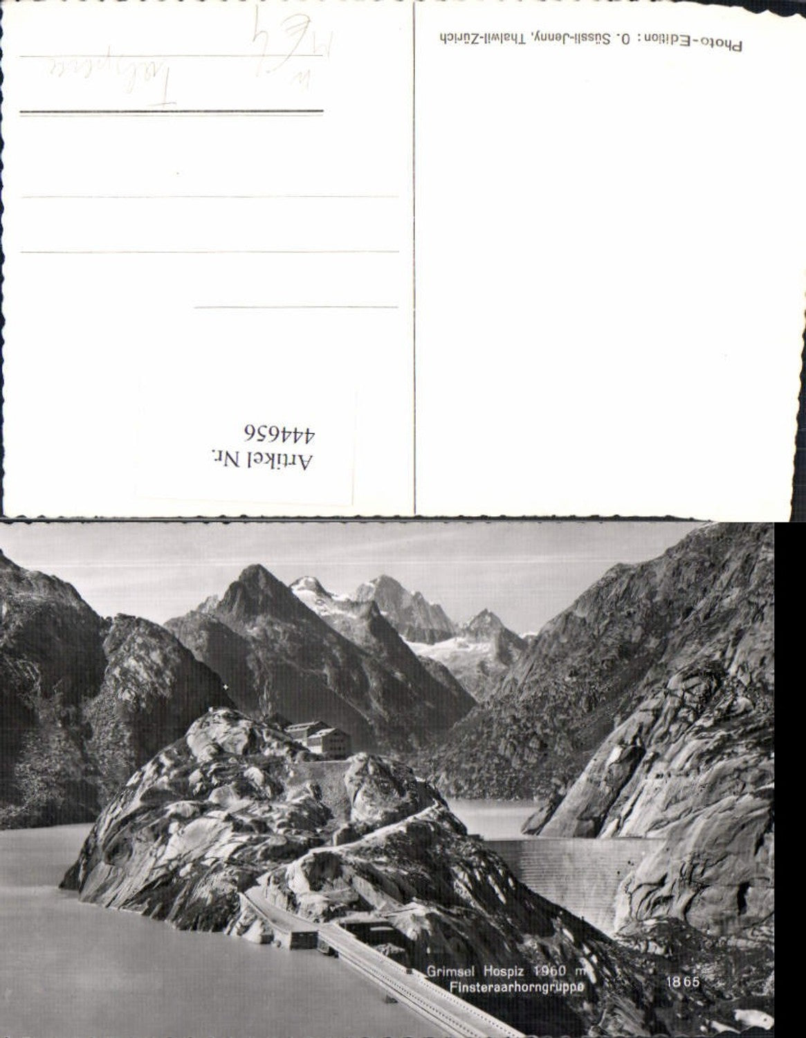 444656,Foto Ak Talsperre Grimsel Hospiz Finsteraarhorngruppe Guttannen