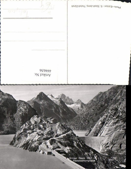 444656,Foto Ak Talsperre Grimsel Hospiz Finsteraarhorngruppe Guttannen