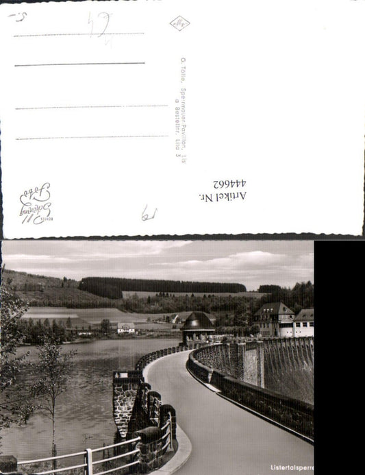 444662,Foto Ak Talsperre Listertalsperre Sauerland