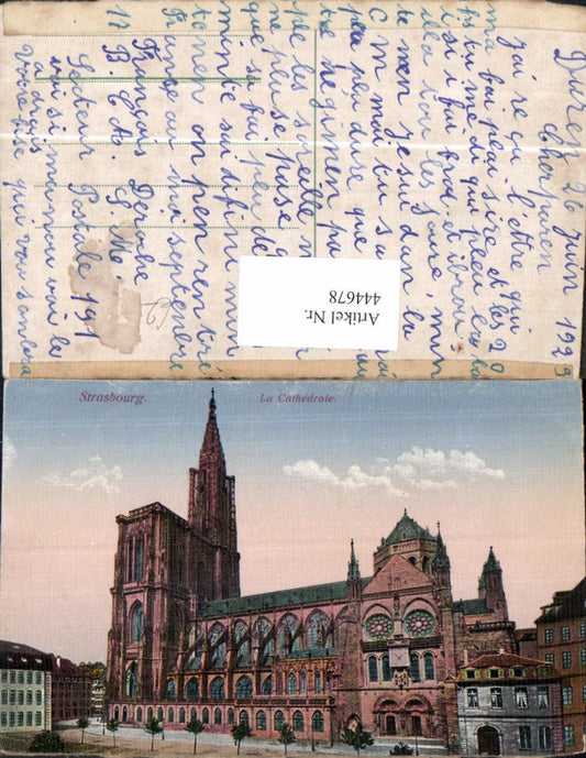 444678,Strasbourg Straßburg La Cathedrale Kathedrale Kirche