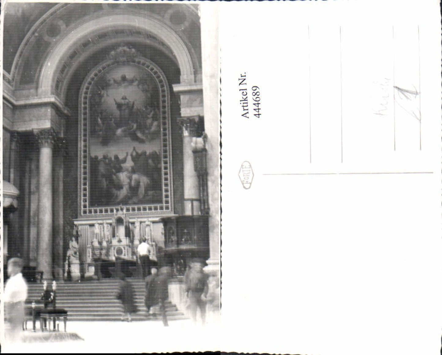 444689,Foto Ak Innenansicht Altar Kirche