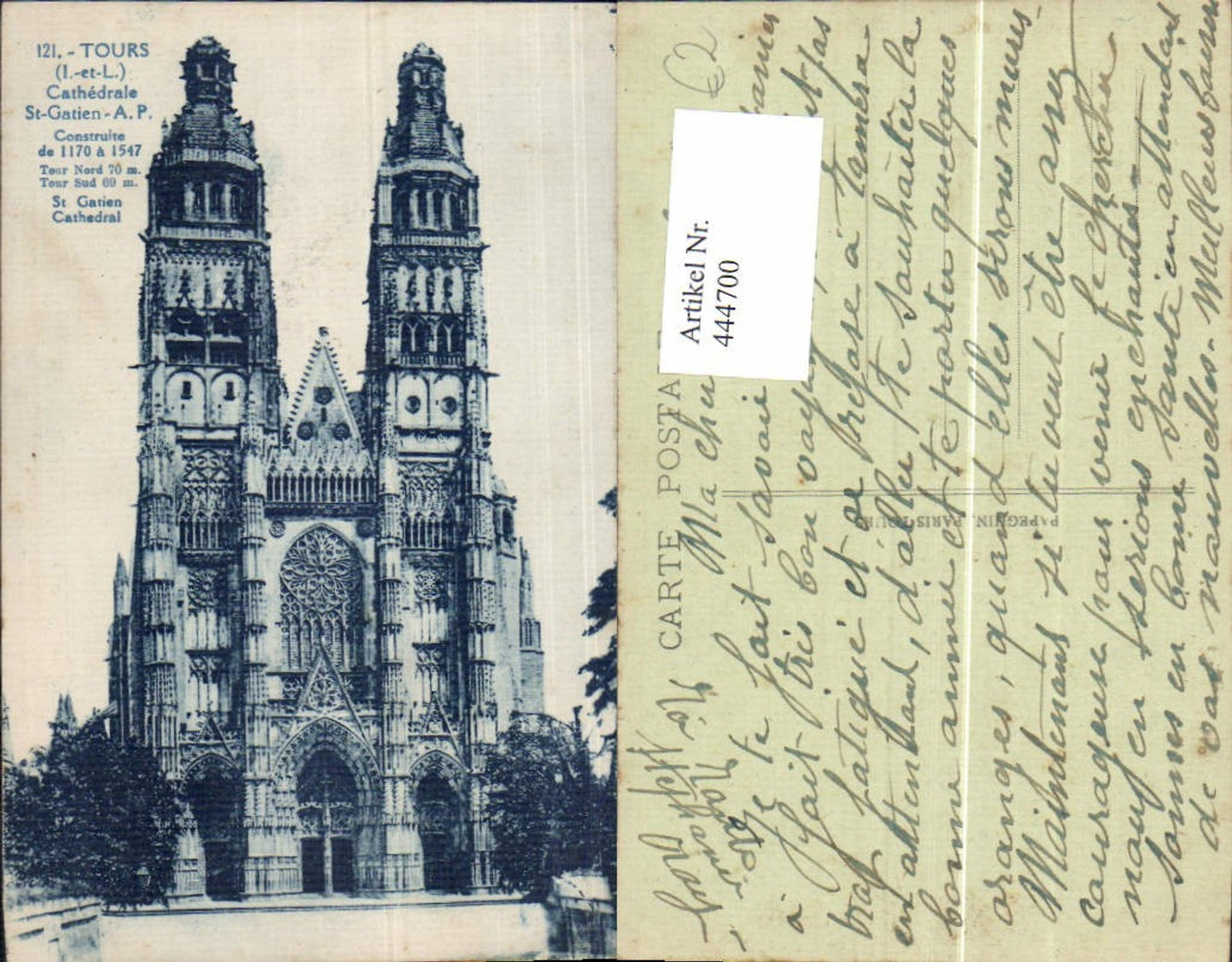 444700,Tours Cathedrale St Gatien Kirche