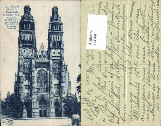 444700,Tours Cathedrale St Gatien Kirche