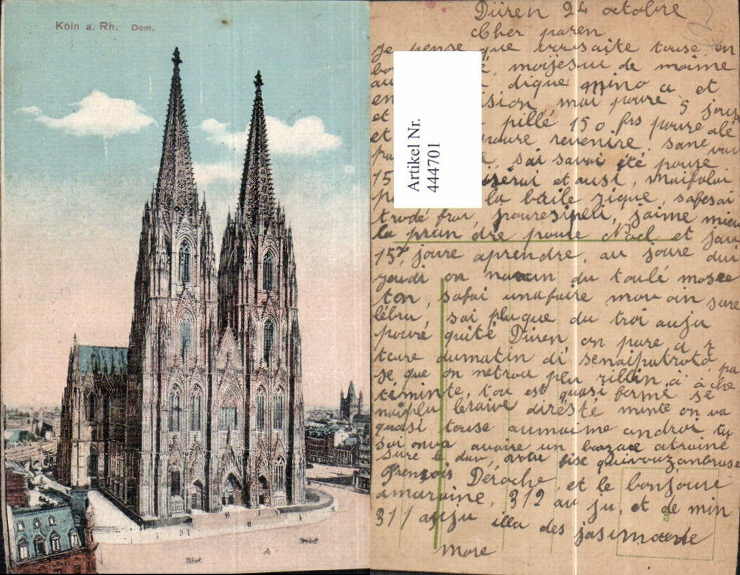 444701,Köln a. Rhein Dom Kirche