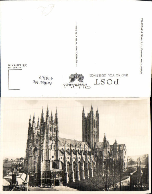 444709,Canterbury Cathedral From S. W. Kathedrale Kirche