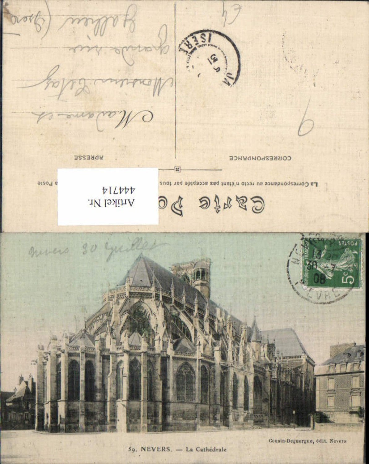 444714,Nevers La Cathedrale Kathedrale Kirche