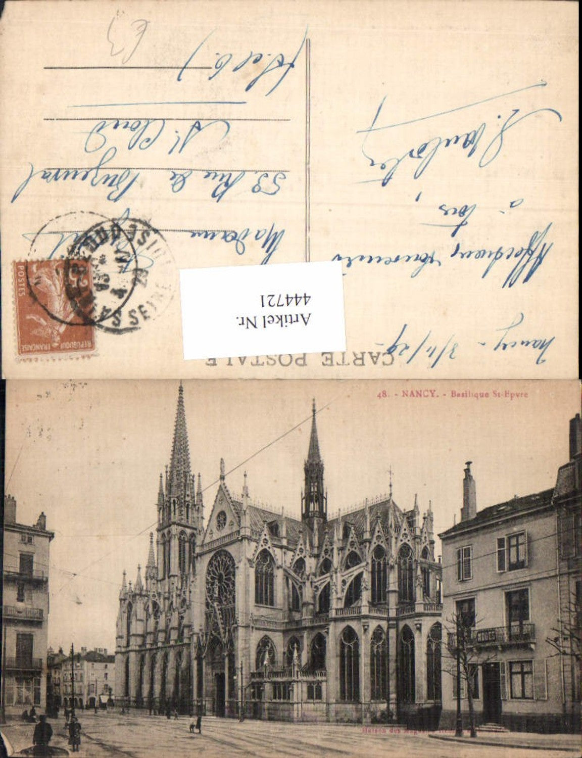 444721,Nancy Basilique St Epvre Basilika Kirche