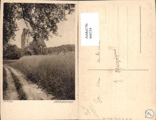444734,Fotokunst A. Lang Hochsommer Kirche Landschaft