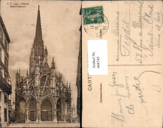 444745,Rouen Eglise St Maclon Kirche