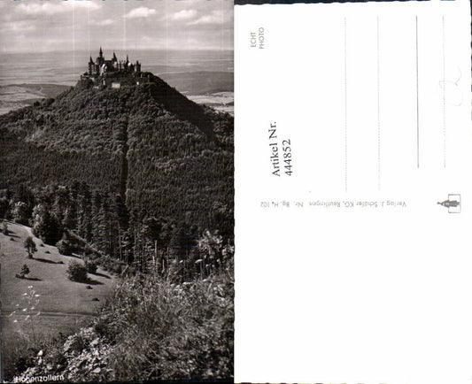 444852,Foto Ak Burg Hohenzollern Totale