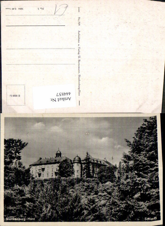 444857,Schloss Blankenburg a. Harz