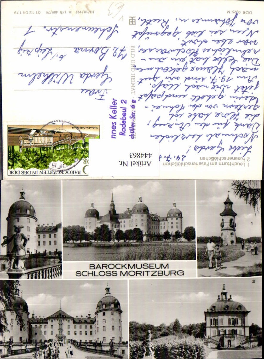 444863,Mehrbild Ak Barockmuseum Schloss Moritzburg Leuchtturm pub VEB