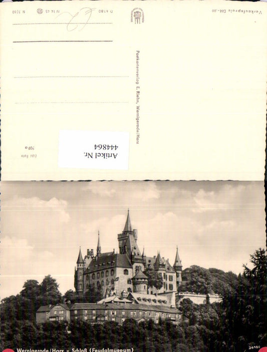 444864,Foto Ak Wernigerode Harz Schloss Feudalmuseum